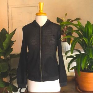 Zara Basic zip up work out sweater -NWNT